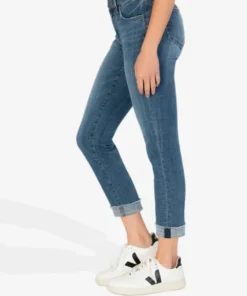 Kut Amy Crop Straight Leg Denim