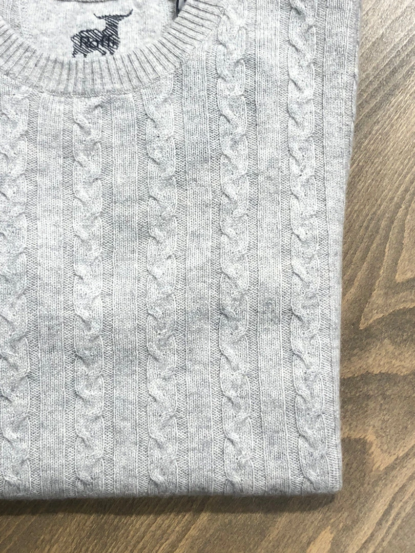 Raffi Cashmere Cable Crew Sweater 6 Raffi Cashmere Cable Crew Sweater