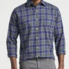 Peter Millar Fernie Cotton Plaid Men’s Tops