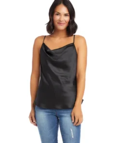 Karen Kane Satin Drape Cami Women’s Tops