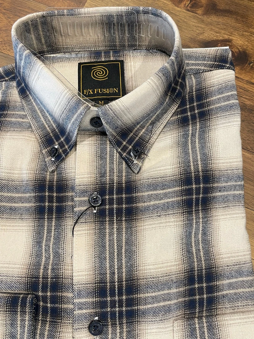 FX/Fusion FX Fusion Ombre Plaid Flannel Men’s Tops 5 FX/Fusion FX Fusion Ombre Plaid Flannel Men’s Tops