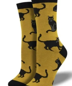 Sock Smith Women’s Socks & Footies SockSmith Bamboo Black Cat
