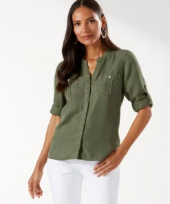Tommy Bahama Mission Beach L/S Shirt Women’s Tops