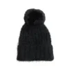 Joy Accessories Joy Susan Waffle Knit Pom Hat