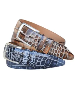 Lejon Azurmendi Croc Imitation Belts