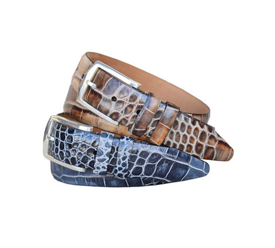 Lejon Azurmendi Croc Imitation Belts 3 Lejon Azurmendi Croc Imitation Belts